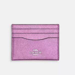 Coach pink metallic Card Holder